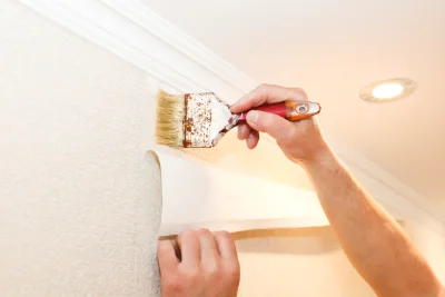 Pose de papier peint à Nouic — revêtements muraux et toiles de verre